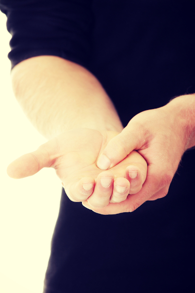 someone with chronic hand pain