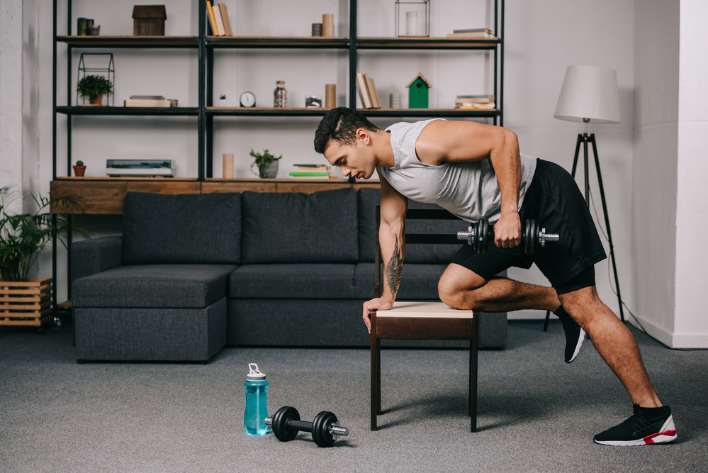 working out at home