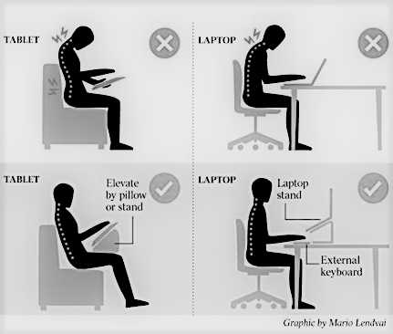 bad posture from tech usage